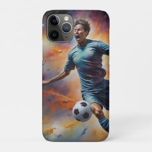 Space Nebula Soccer Shot Case-Mate iPhone Case