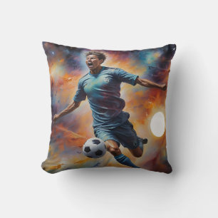 Space Nebula Soccer Shot Cushion