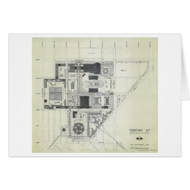 Space Needle Aerial Concept Drawing (Front Horizontal)