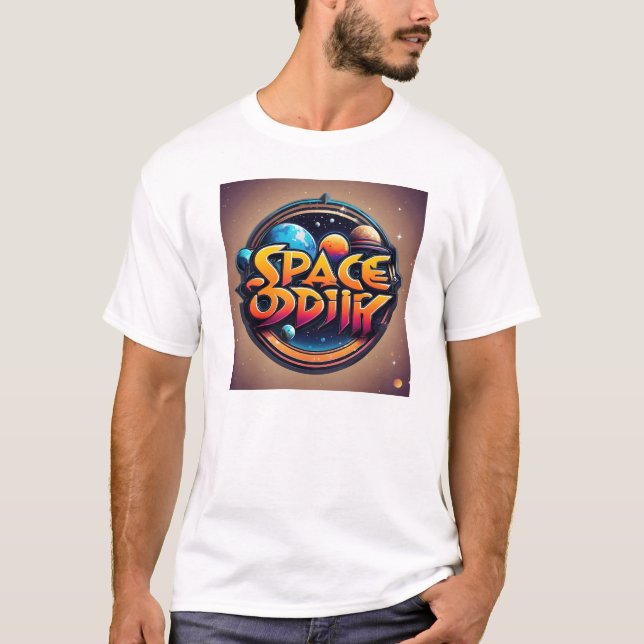 Space Oddity by Oddball Cow T-Shirt (Front)