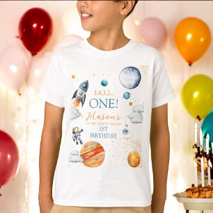 Space Odyssey Birthday First Boy T-Shirt