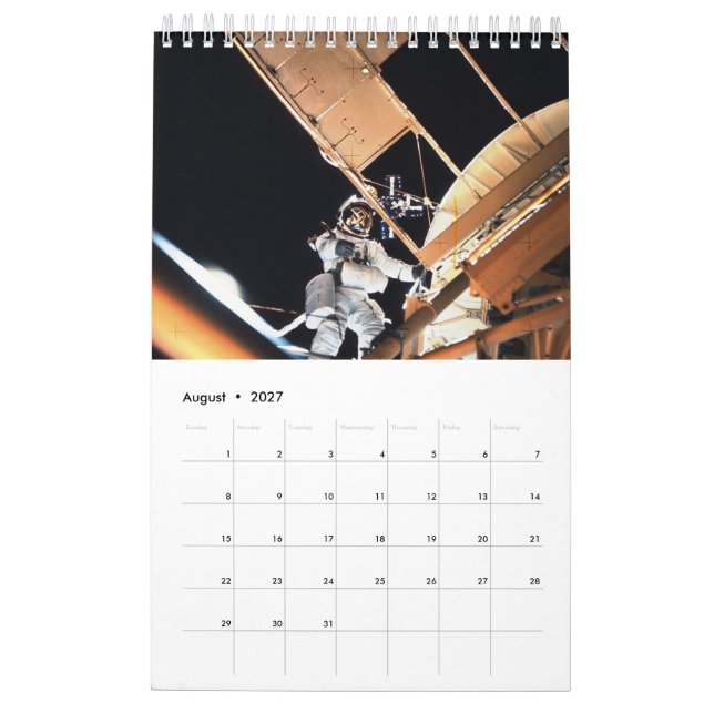 Space Odyssey Calendar (Aug 2027)