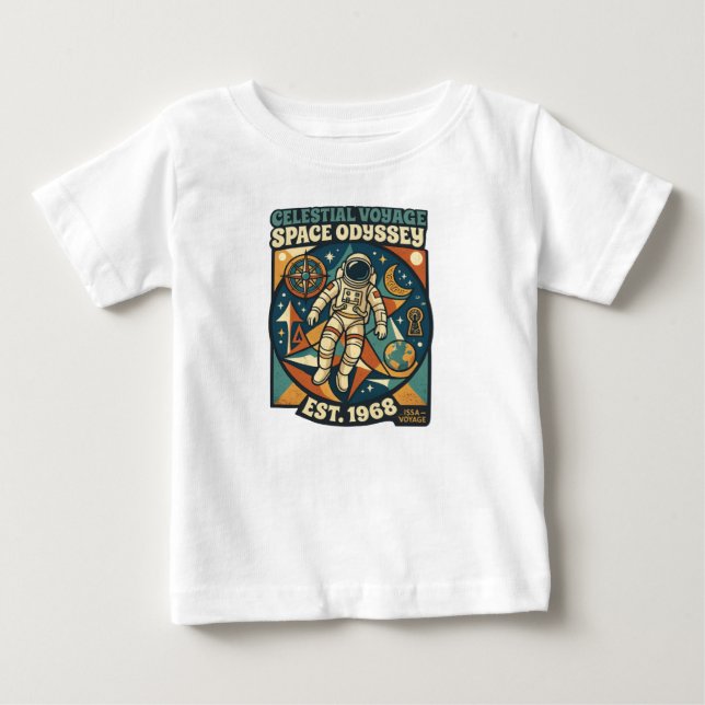 Space Odyssey – Cosmic Adventure for Space Lovers Baby T-Shirt (Front)