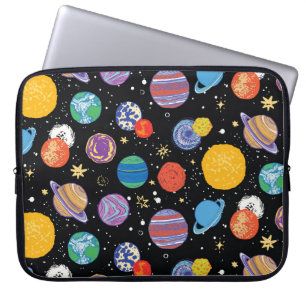 Space Odyssey: Planetary Pattern Laptop Sleeve