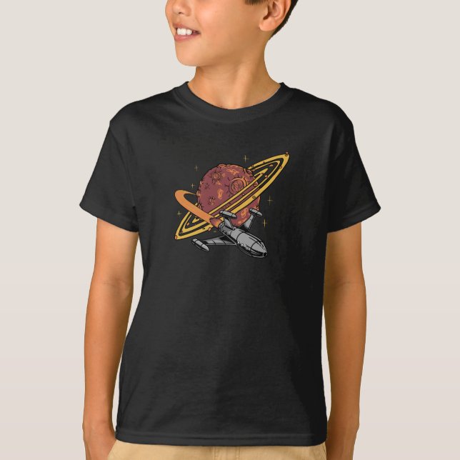 Space Odyssey: Saturn's Secret T-Shirt (Front)