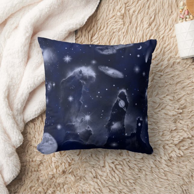 Space Odyssey Throw Pillow (Blanket)