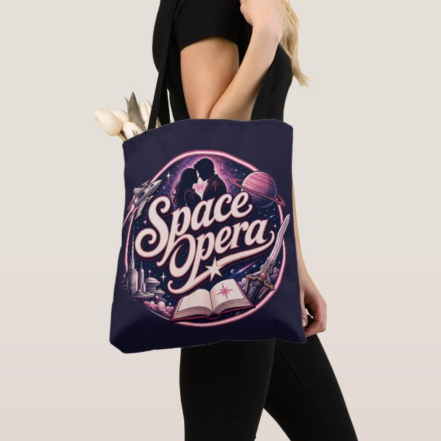 Space Opera Genre Lover Tote Bag (Close Up)