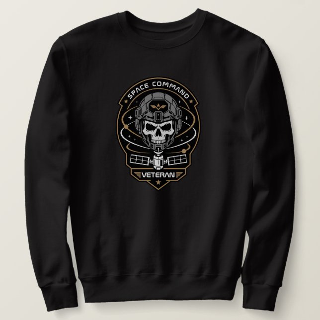 Space Operations Veteran Tactical Crest Sweatshirt (Design Front)