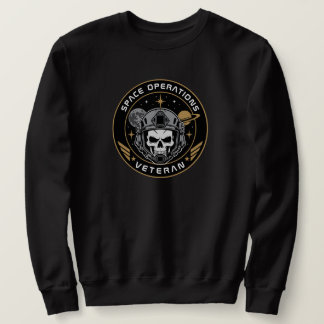 Space Operations Veteran Tactical Skull Sweatshirt