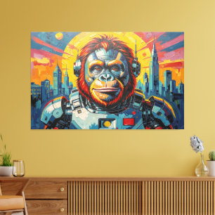 SPACE ORANGUTAN -6 CANVAS PRINT