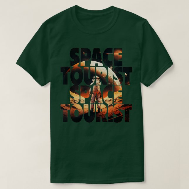 Space ourist Outer Space Outer Space Astronaut ank T-Shirt (Design Front)