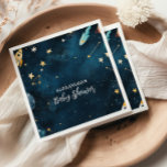 Space Outer Baby Shower Navy Napkin<br><div class="desc">Elevate your baby shower décor with our Space Outer Baby Shower Navy Napkins, the perfect touch for a celebration that's out of this world! These celestial-themed napkins are both stylish and practical, making them an essential addition to your space-inspired event. Features: Cosmic Design: Navy-blue background adorned with sparkling stars, planets,...</div>