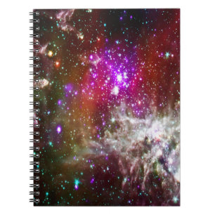 Space - Pacman Nebula Spiral Notebook