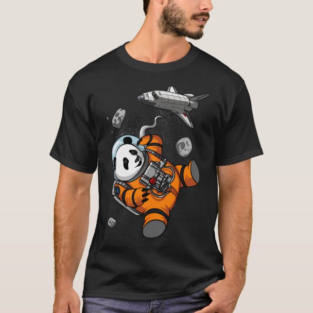 Space Panda Astronaut T-Shirt (Front)