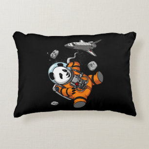 Space Panda Bear Astronaut Galaxy Cosmic Animal Decorative Cushion