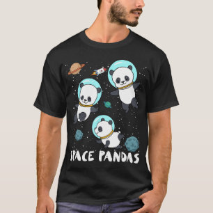 Space Pandas  Funny Astronaut Planet Travel Tee 