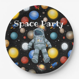 Space Party  Paper Plate