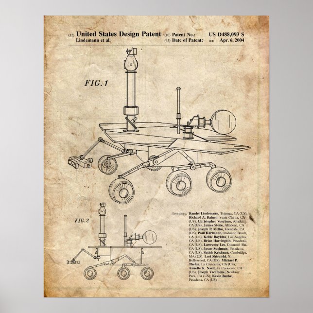 Space Patent Poster (Front)