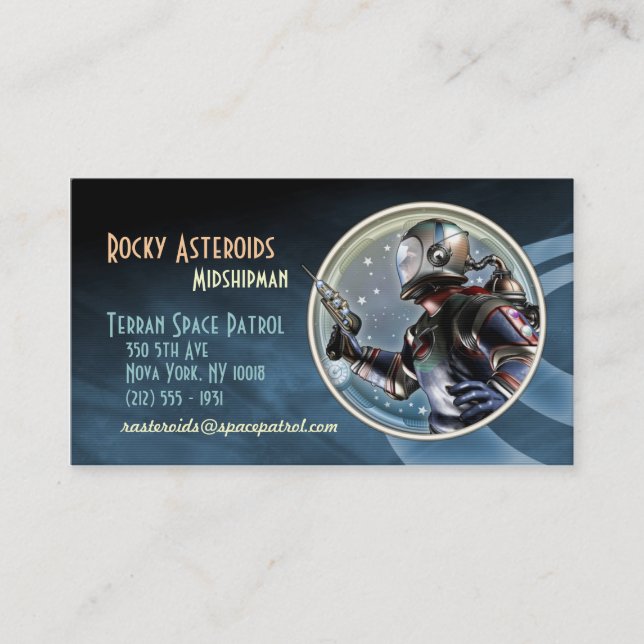 Space Patrol Business Cards (Front)