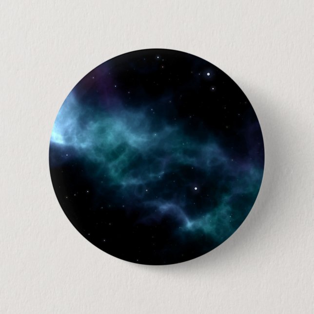 Space pattern 6 cm round badge (Front)
