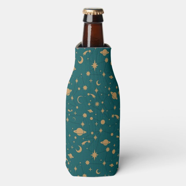 Space pattern bottle cooler (Bottle Front)