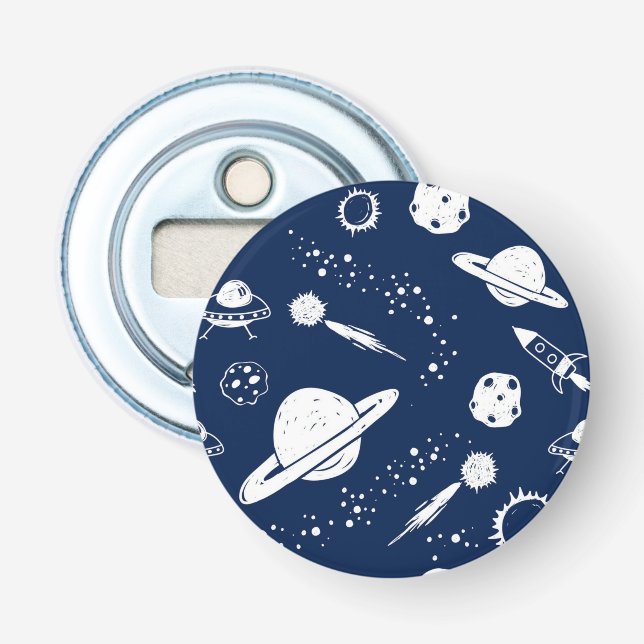 Space pattern bottle opener (Front)
