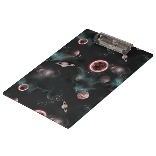 Space Pattern  Clipboard (Angled)