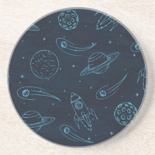 Space pattern coaster