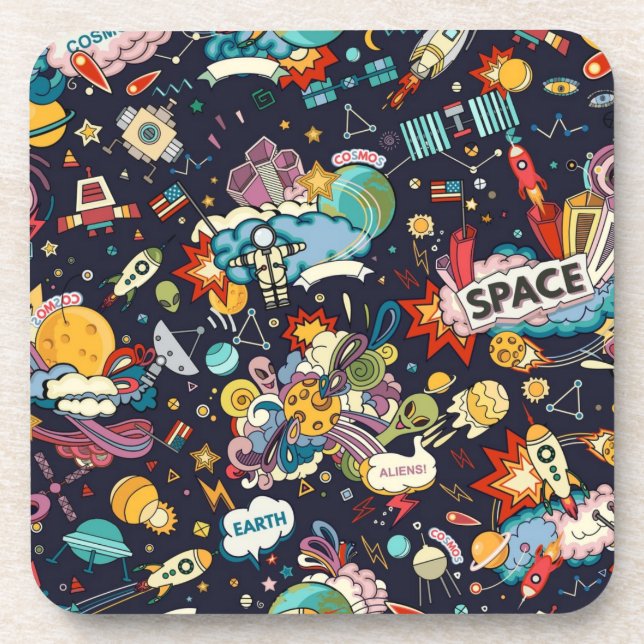 Space pattern coaster (Front)