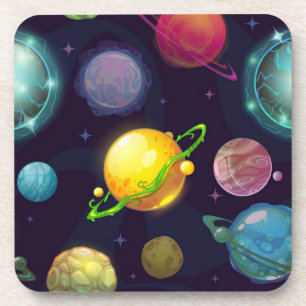 Space pattern coaster
