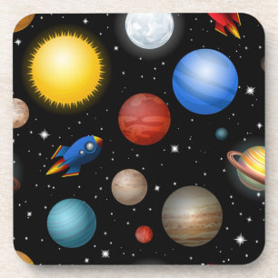 Space pattern coaster