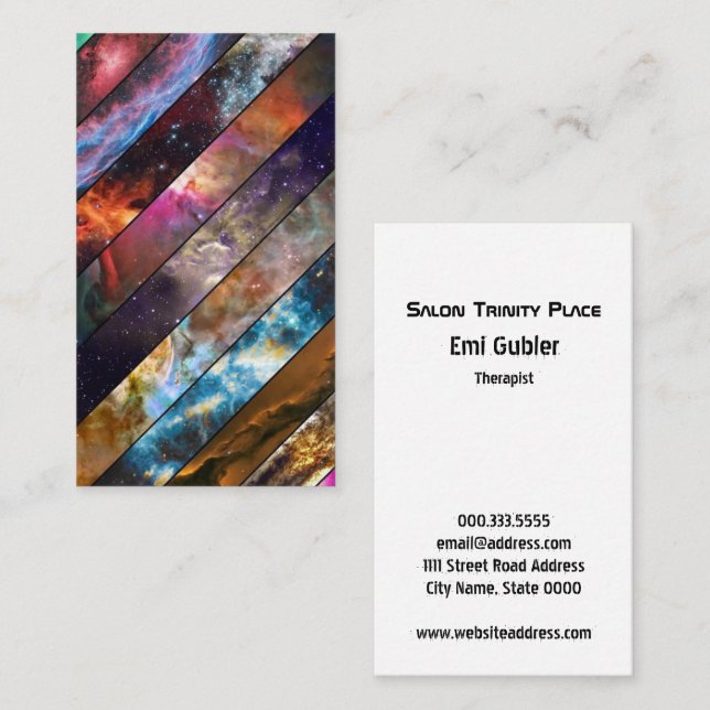 Space Pattern Cool Design Business Card (Front/Back)