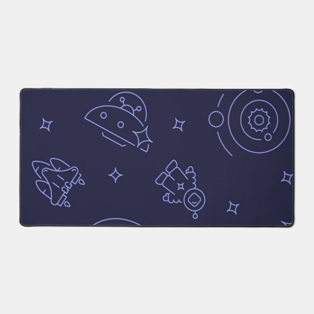 Space pattern desk mat (Front)