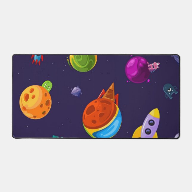 Space pattern desk mat (Front)