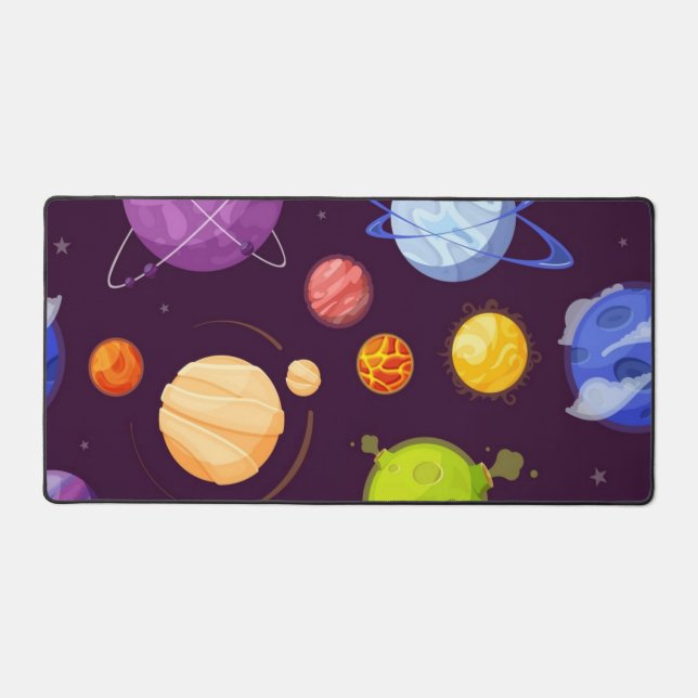 Space pattern desk mat (Front)