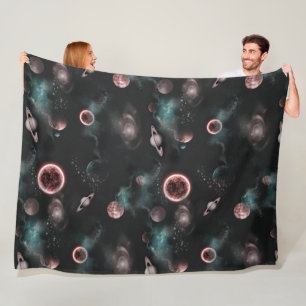 Space Pattern Fleece Blanket