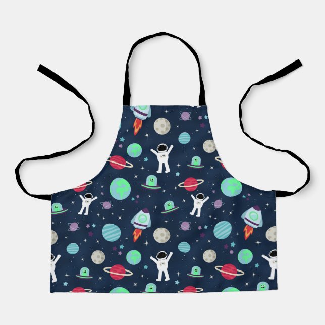 Space Pattern illustration Apron (Front)