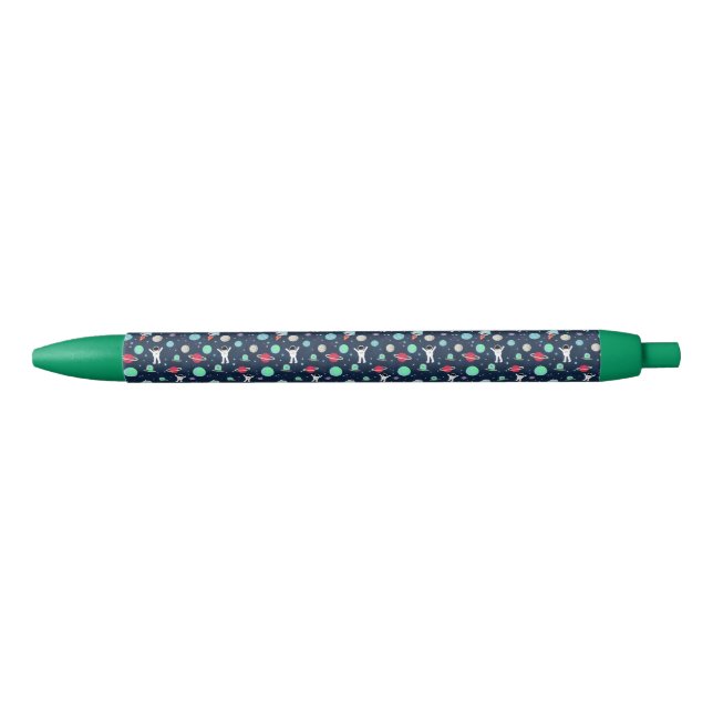 Space Pattern illustration Blue Ink Pen (Front)
