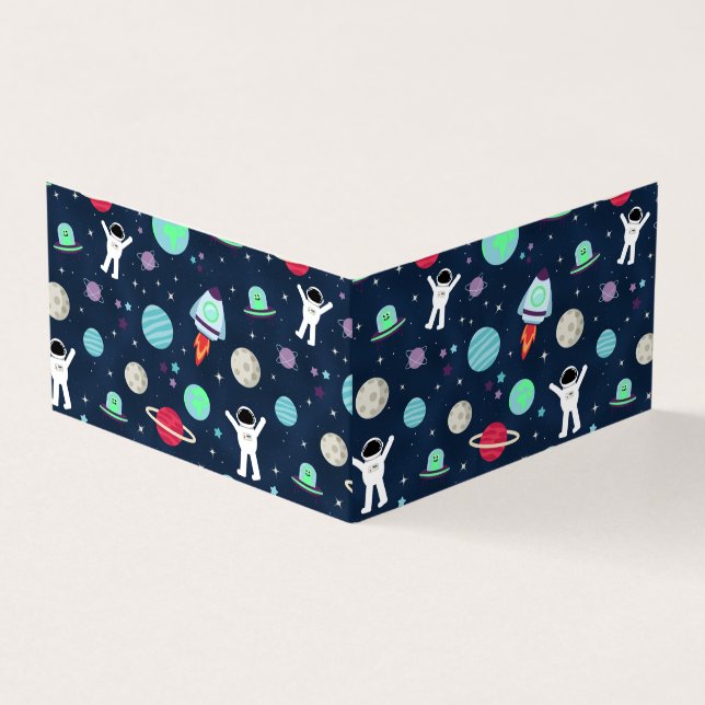 Space Pattern illustration Business Card (Outside)