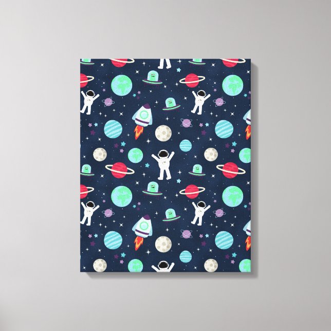 Space Pattern illustration Canvas Print (Front)