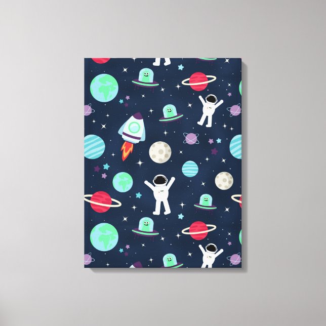 Space Pattern illustration Canvas Print (Front)