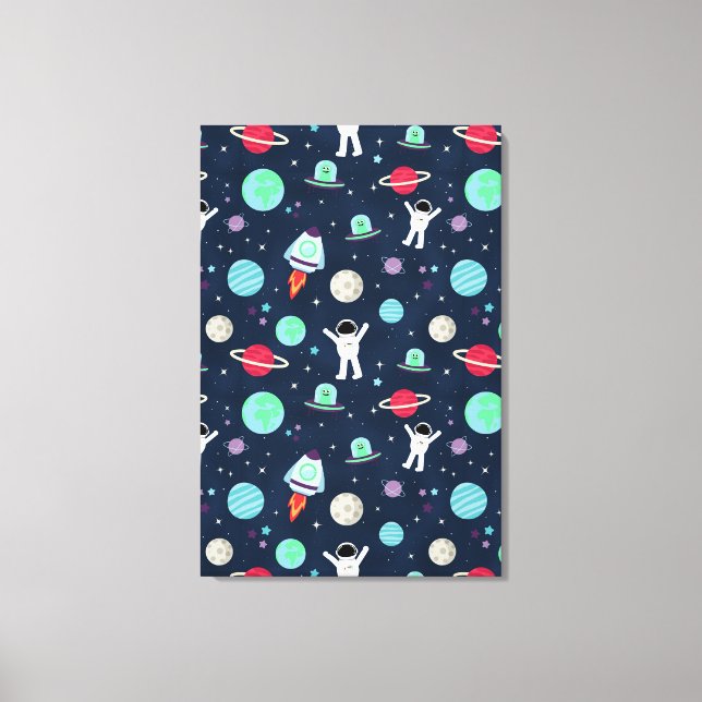 Space Pattern illustration Canvas Print (Front)