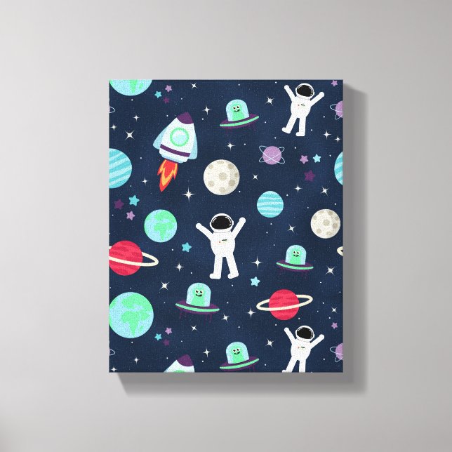 Space Pattern illustration Canvas Print (Front)