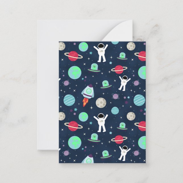 Space Pattern illustration Card (Front)