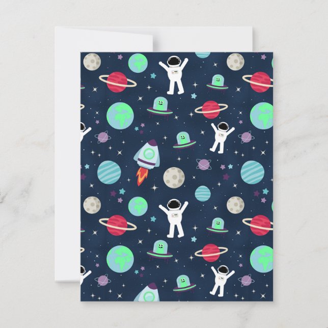Space Pattern illustration Card (Front)
