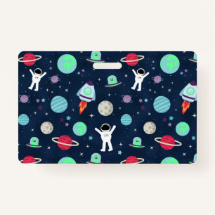 Space Pattern illustration ID Badge
