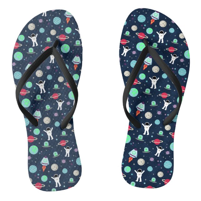 Space Pattern illustration Jandals (Footbed)