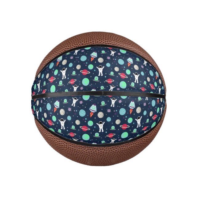 Space Pattern illustration Mini Basketball (Front)