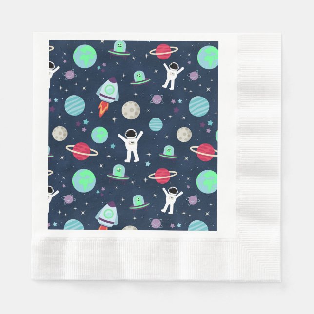 Space Pattern illustration Napkin (Front)