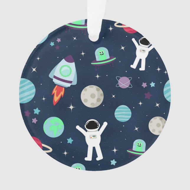 Space Pattern illustration Ornament (Front)